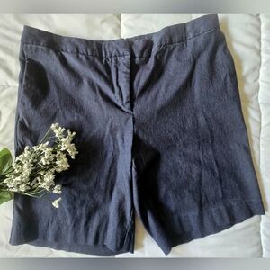Mario Serrani Blue Bermudas Tailored Shorts Size 12